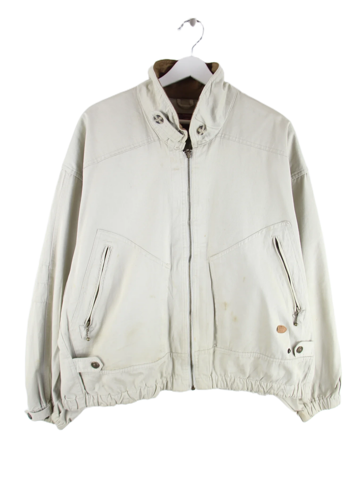 Vintage Jacke Beige M – Vorderseite