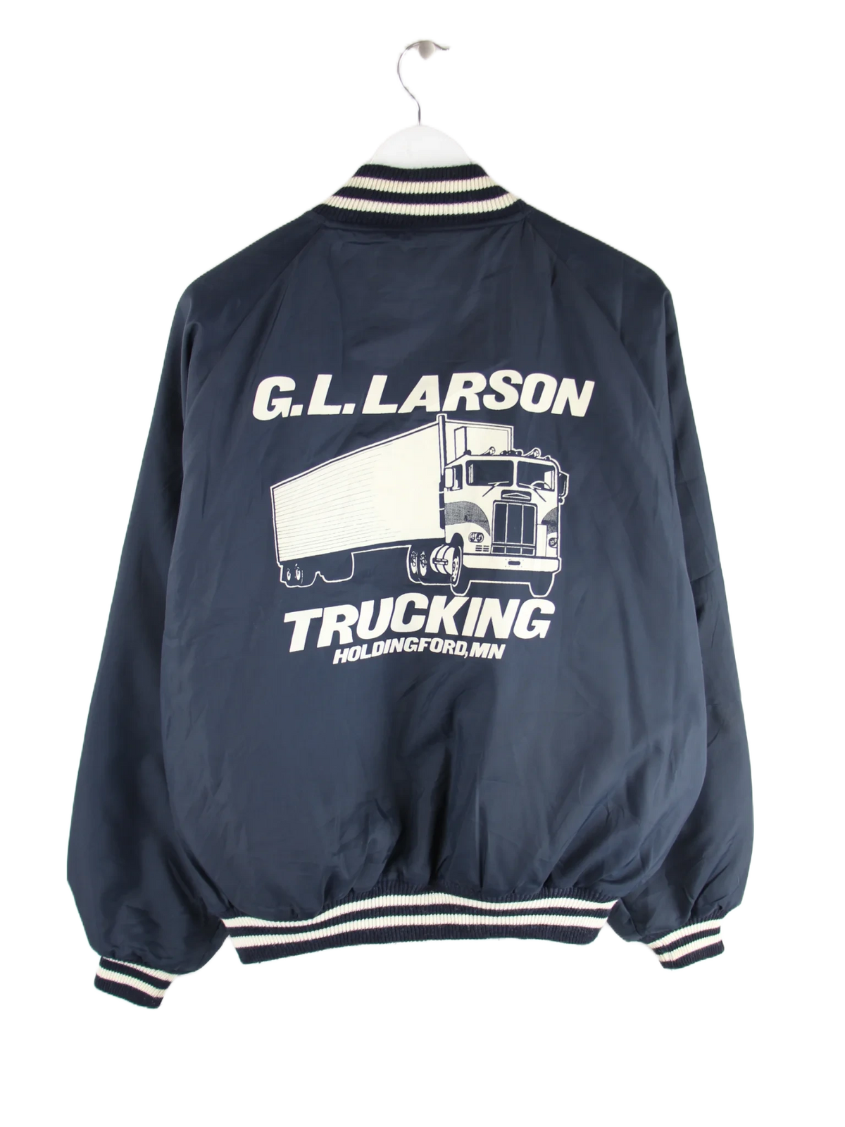 Vintage Jacke Blau L – Rückseite