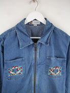 Vintage Jacke Blau L – Detailansicht Vorderseite
