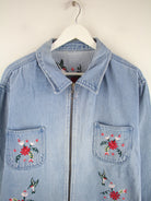 Vintage Jacke Blau M – Detailansicht Vorderseite