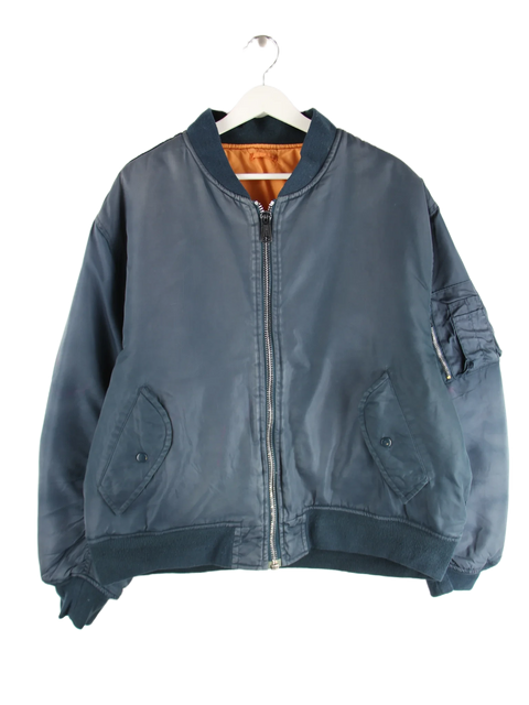 Vintage Jacke Blau XL – Vorderseite