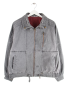 Vintage Jacke Grau L – Vorderseite