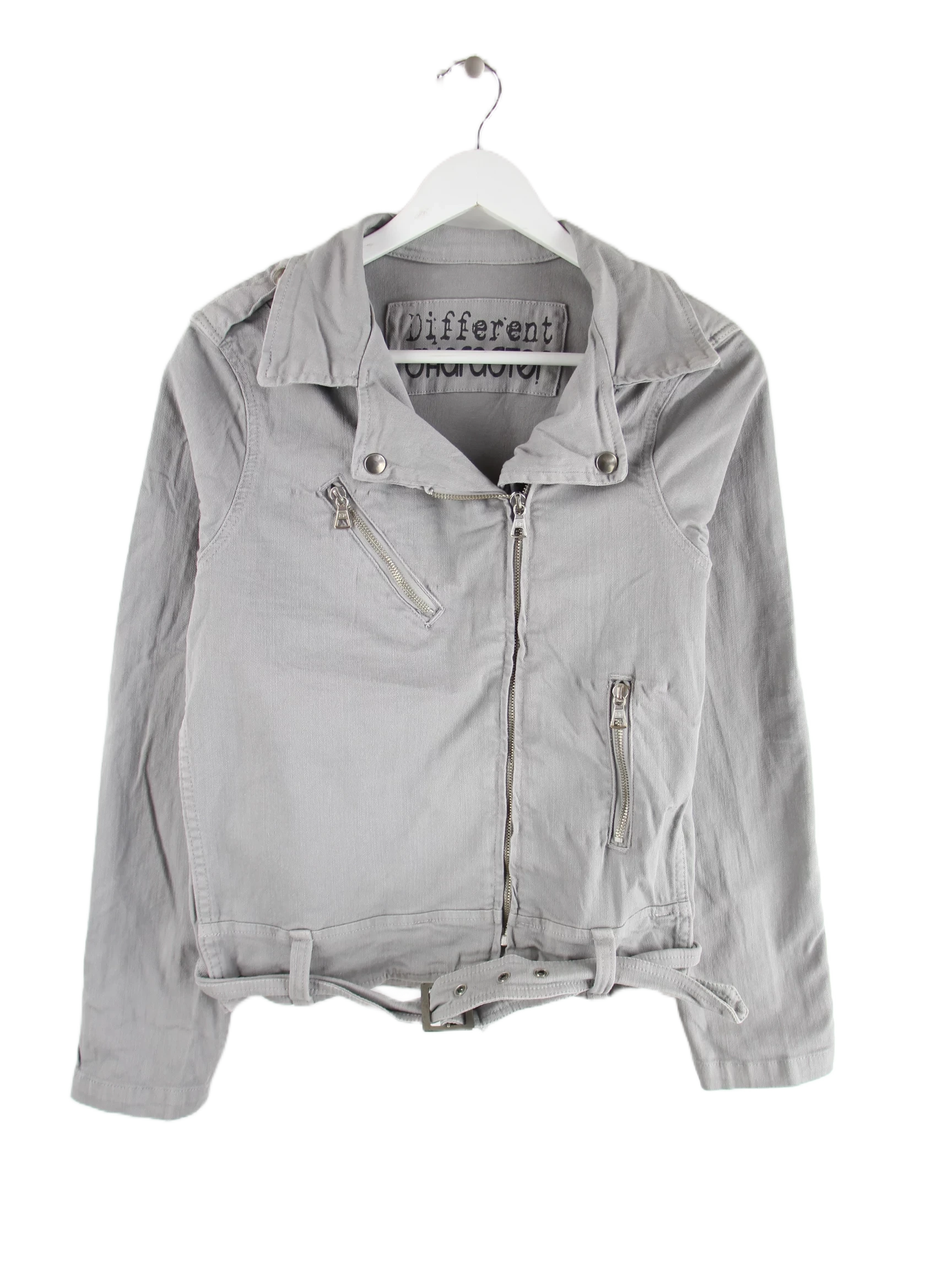 Vintage Jacke Grau XS – Vorderseite