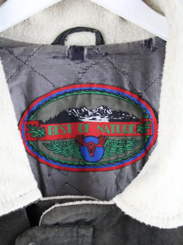 Vintage Jacke Mehrfarbig XXL – Detailansicht Vorderseite