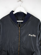 Vintage Jacke Schwarz XXL – Detailansicht Vorderseite