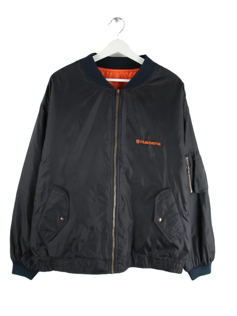 Vintage Jacke Schwarz XL – Vorderseite