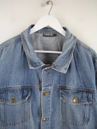 Vintage Jeansjacke Blau 4XL – Detailansicht Vorderseite