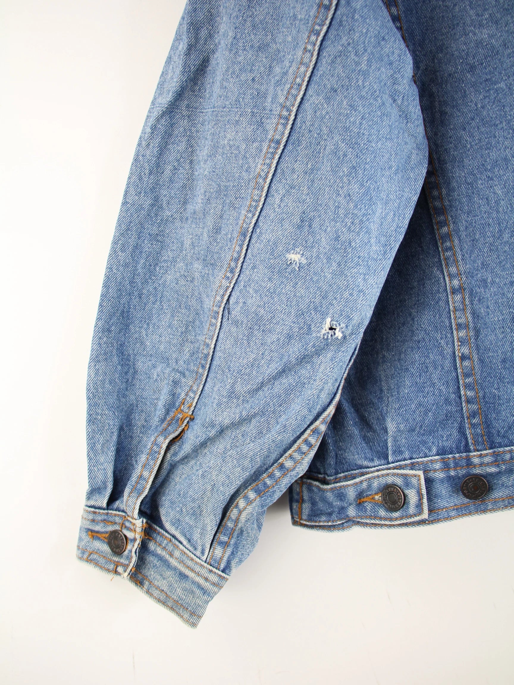Vintage Jeansjacke Blau L – Detailbild 2