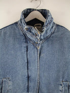 Vintage Jeansjacke Blau M – Detailansicht Vorderseite