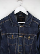 Vintage Jeansjacke Blau M – Detailansicht Vorderseite