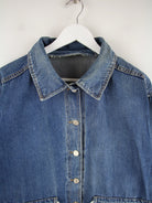 Vintage Jeansjacke Blau M – Detailansicht Vorderseite