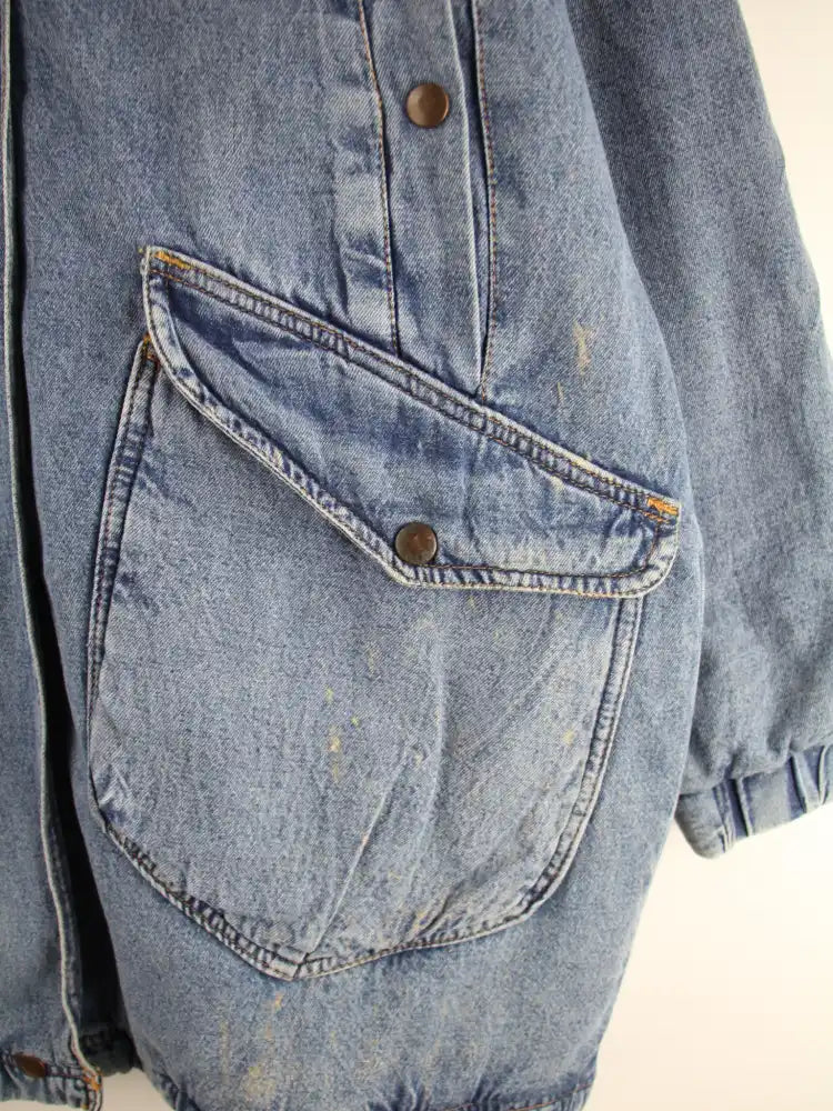 Vintage Jeansjacke Blau M – Detailbild 2