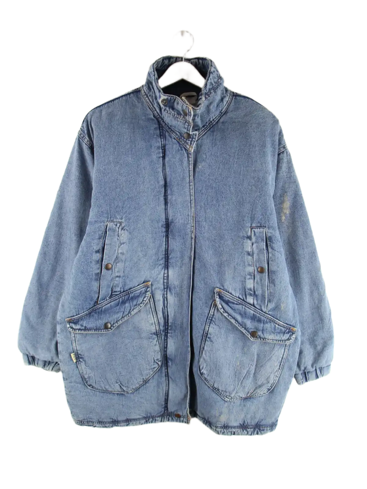 Vintage Jeansjacke Blau M – Vorderseite