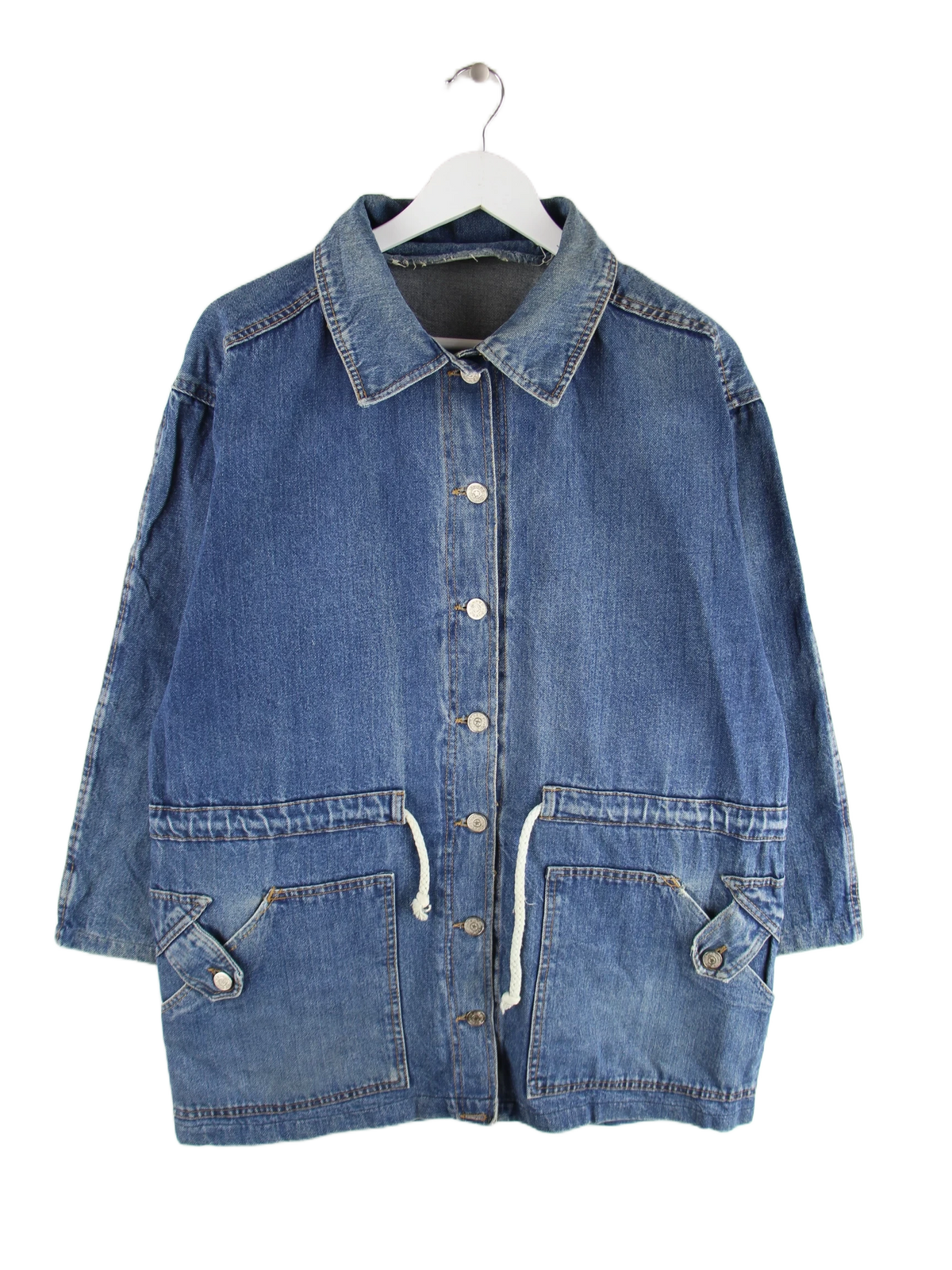 Vintage Jeansjacke Blau M – Vorderseite