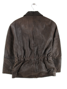 Vintage Lederjacke Braun S – Rückseite