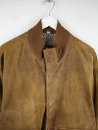 Vintage Lederjacke Braun XL – Detailansicht Vorderseite