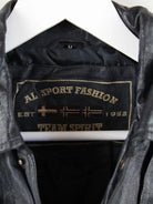 Vintage Lederjacke Schwarz M – Etikett