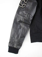 Vintage Lederjacke Schwarz XS – Etikett