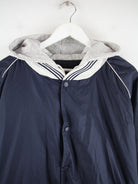 Vintage Leichte Jacke Blau 3XL – Detailansicht Vorderseite