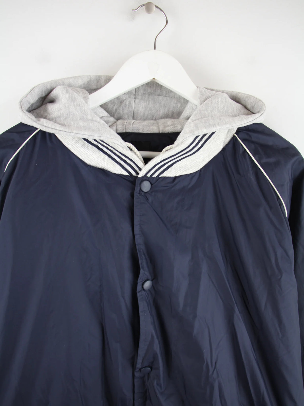 Vintage Leichte Jacke Blau 3XL – Detailansicht Vorderseite