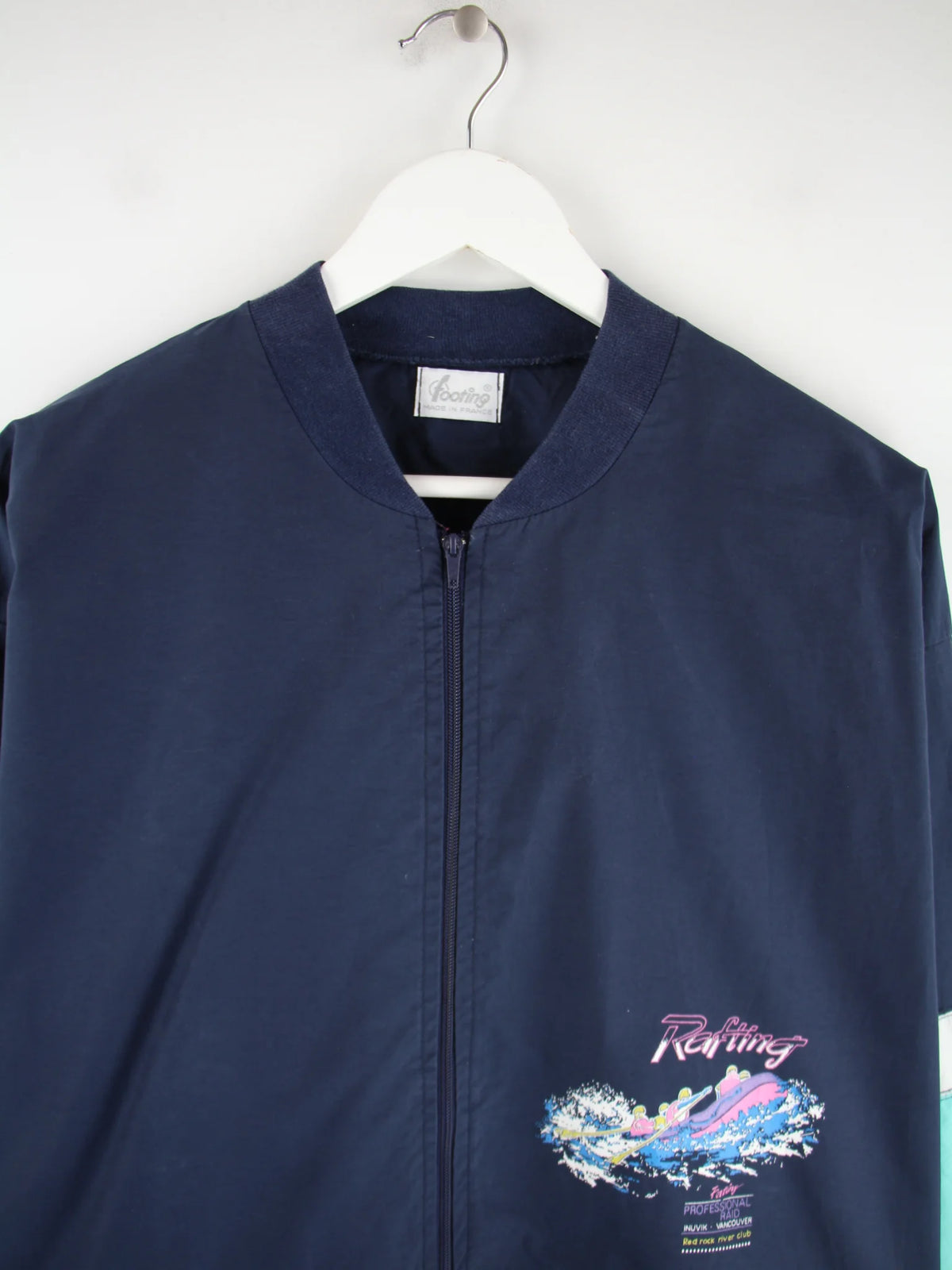 Vintage Leichte Jacke Blau XL – Etikett