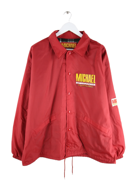 Vintage Leichte Jacke Rot XL – Vorderseite