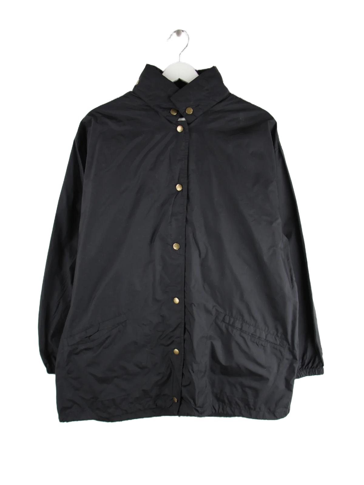 Vintage Leichte Jacke Schwarz L – Vorderseite