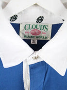 Vintage Polo Blau XL – Detailansicht Vorderseite