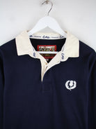 Vintage Polo Blau XL – Detailansicht Vorderseite