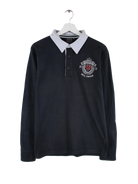 Vintage Polo Blau L – Vorderseite