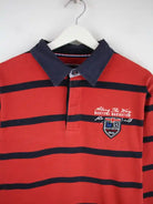 Vintage Polo Rot L – Detailansicht Vorderseite