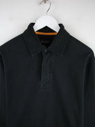 Vintage Polo Schwarz L – Detailansicht Vorderseite
