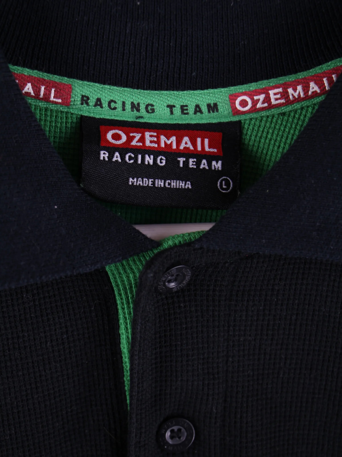 Vintage Polo Schwarz L – Etikett