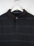 Vintage Polo Schwarz XL – Detailansicht Vorderseite