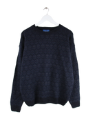 Vintage Pullover Blau L – Vorderseite