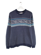 Vintage Pullover Blau L – Vorderseite