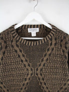 Vintage Pullover Braun M – Detailansicht Vorderseite