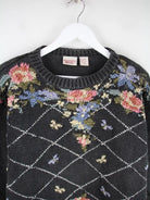 Vintage Pullover Grau M – Detailbild 1