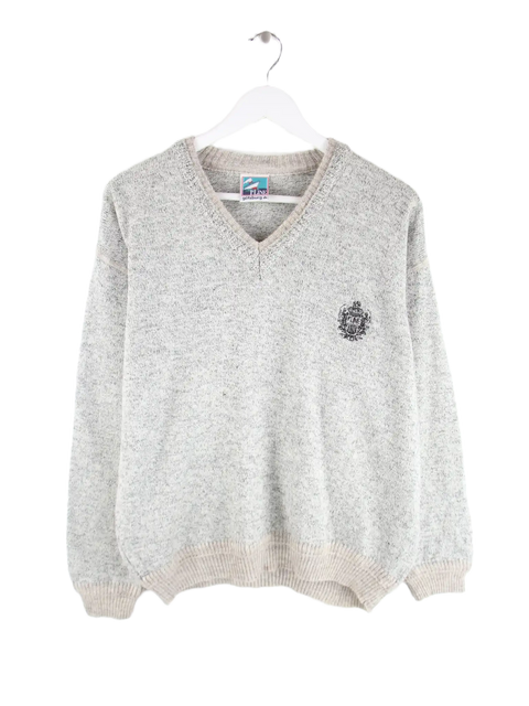 Vintage Pullover Grau L – Vorderseite