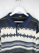 Vintage Pullover Mehrfarbig XL – Detailansicht Vorderseite