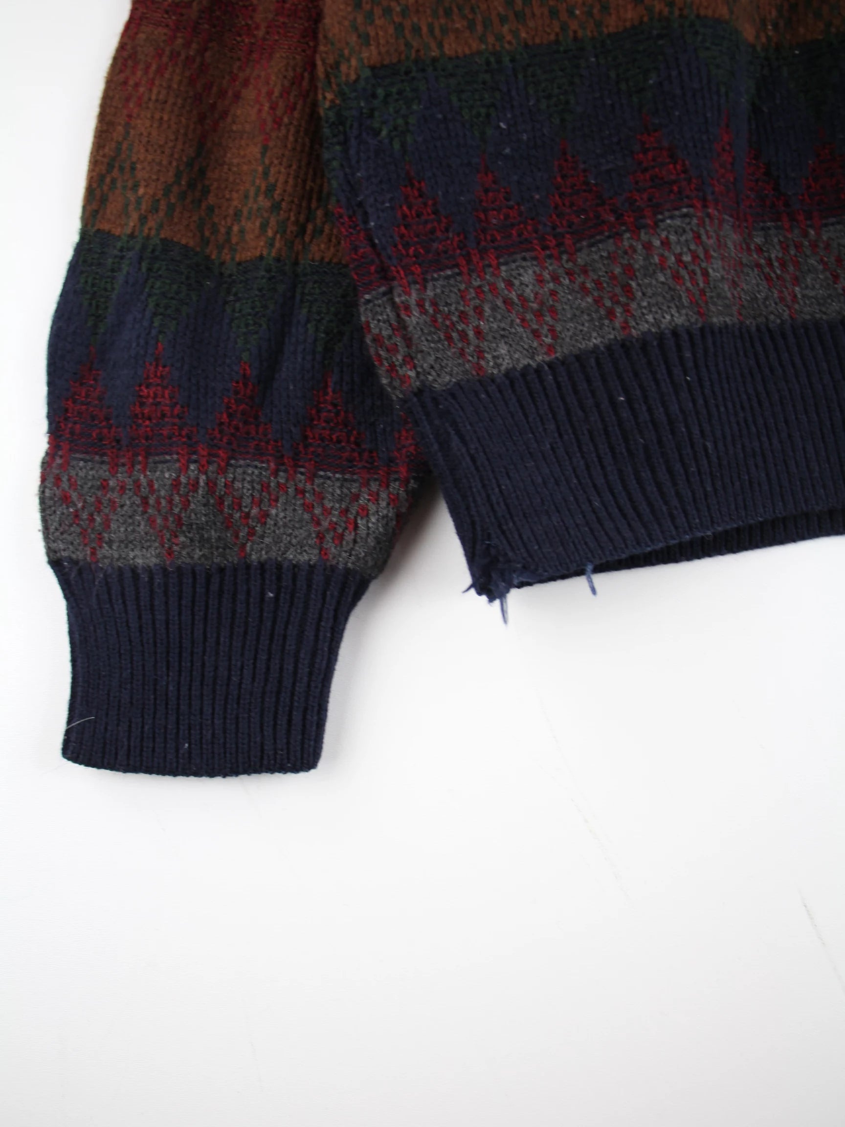 Vintage Pullover Mehrfarbig L – Etikett