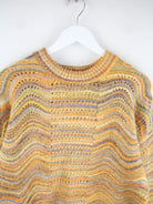 Vintage Pullover Schwarz L – Detailansicht Vorderseite