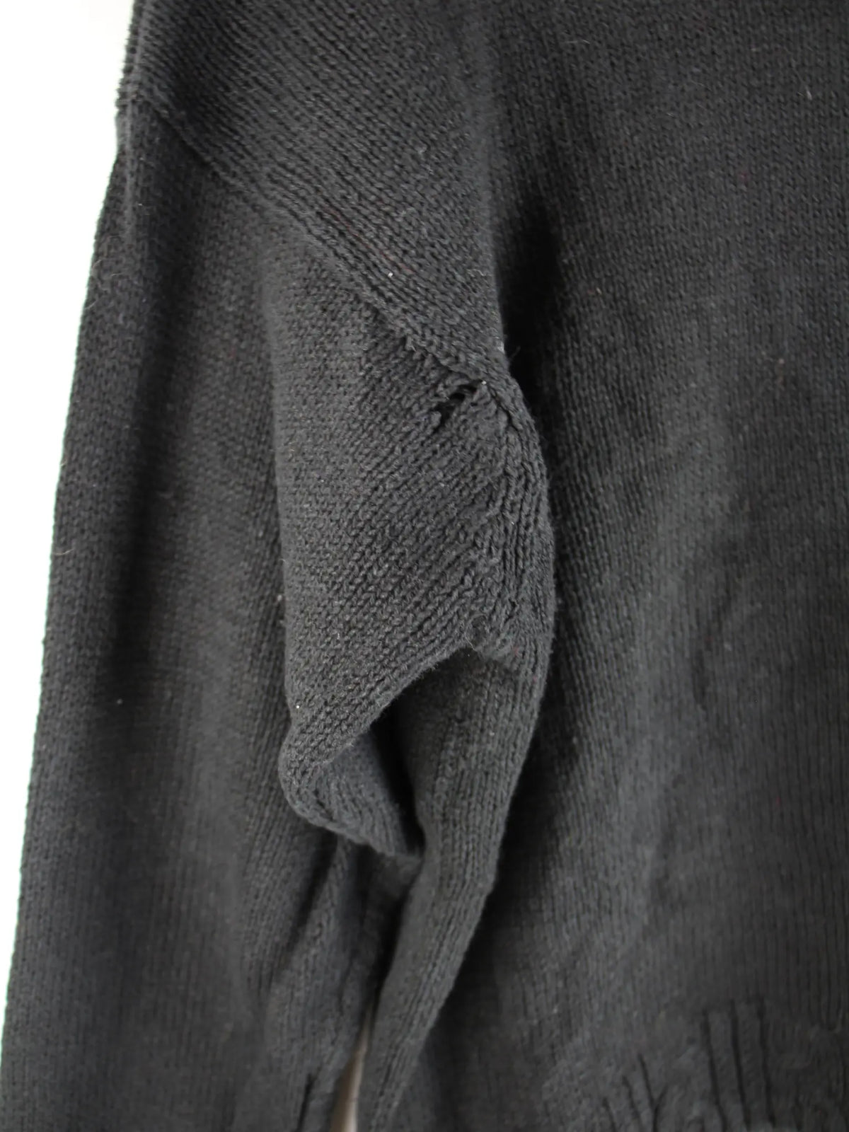 Vintage Pullover Schwarz S – Detailbild 1