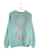 Vintage Pullover Türkis XXL – Vorderseite