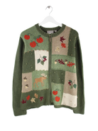 Vintage Strickjacke Grün XL – Vorderseite