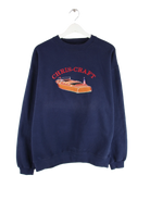 Vintage Sweater Blau L – Vorderseite