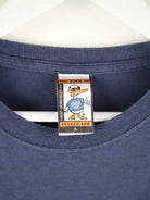 Vintage T-Shirt Blau L – Etikett