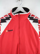 Vintage Trainingsjacke Rot M – Detailansicht Vorderseite