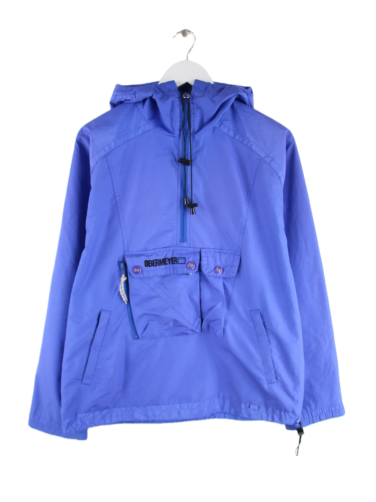 Vintage Windbreaker Blau S – Vorderseite
