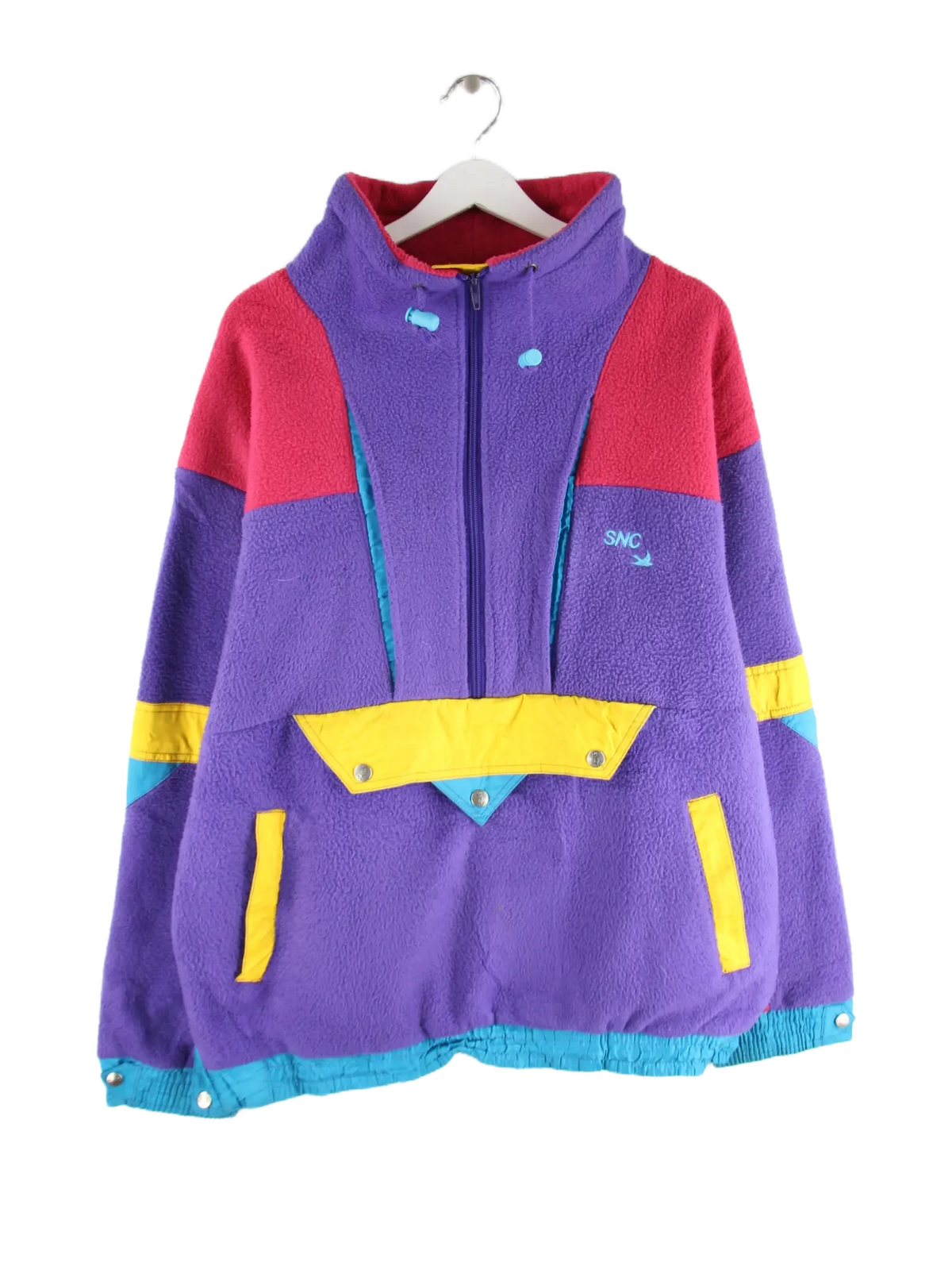 Vintage Windbreaker Lila XL – Vorderseite